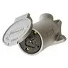 Image of HBL21420 Locking Devices, Hubbellock, Industrial, Flanged Receptacle, 30A 600V AC, 20A 250V DC, 3-Pole 4-Wire Grounding, Non- NEMA