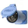 Image of HBL26520 Locking Devices, Hubbellock, Industrial, Receptacle, 60A 600V 4-Pole 5-Wire Grounding, Non NEMA, Screw Terminal, Blue