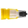 Image of HBL29W75 Watertight Devices, Twist-Lock® Connector, 30A, 3 Phase 250V AC, 3 Pole, 4 Wire, Thermoplastic elastomer, NEMA L15-30R, Yellow