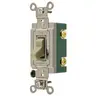 Image of HBL3032I Extra Heavy Duty Industrial Grade, Toggle Switches, General Purpose AC, Double Pole, 30A 120/277V AC, Back and Side Wired Toggle