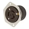 Image of HBL4715 Dispositivos de bloqueo, Twist-Lock®, Industrial, Receptáculo con brida, 15A 125V, 2-Pole 3-Wire Grounding, L5-15R, Terminal de tornillo