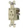 Image of HBL5361I Straight Blade Devices, Receptacles, Single, Industrial Grade, 2-Pole 3-Wire Grounding, 20A 125V, 5-20R, Ivory, Single Pack