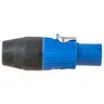 Image of HBLCPIBL Locking Devices, Twist-Lock®,Insul-Lock™ Inline Connectors, 25 Amp, Power In, Blue