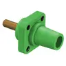 Image of HBLFRSGN Heavy Duty Products, Single Pole Devices, Industrial Grade, Female Receptacle, 300/400A 600V AC/DC, Single Conductor, Threaded Stud, Green