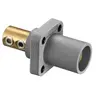 Image of HBLMRGY Single Pole Products, Male Receptacle, 300/400A 600V AC/DC, Set Screw, Gray