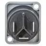 Image of HBLPMOGY Locking Devices, Twist-Lock®, Insul-Lock™ Connectors, 25 Amp, Power Out, Panel Mount, Gray