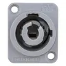 Image of HBLPMOGY Locking Devices, Twist-Lock®, Insul-Lock™ Connectors, 25 Amp, Power Out, Panel Mount, Gray