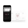 Image of IDEV0005AND5 iDevices Wi-Fi Enabled Smart Thermostat, Works with Amazon Alexa, Apple HomeKit™, and Google Assistant, 24VAC, C-Wire Required, White