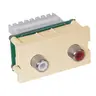 Image of IMAR1101EI Plates, INFINI Module, Stereo Jack, 110 Block, Electric Ivory