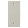 Image of KP14 Device Plates and Accessories, Faceplate, KP Series, 1-Gang, Blank Opening, Office White