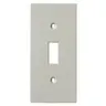 Image of KP1 Device Plates and Accessories, Faceplate, KP Series, 1-Gang, Toggle Opening, Office White