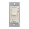 Image of LCD0108SLA Lighting Controls Residential / Light Commercial Slide Dimmer Switch, 0-10V LED - Single Pole, Three Way, 10A 120VAC, 5A 277VAC, Light Almond