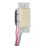 Image of LCD150DI Lighting Controls Residential Rocker Dimmer Switch, 200W LED/CFL, 600W Incandescent 1.5A - Single Pole, Three Way, 120VAC, Ivory