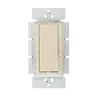 Image of LCD150DI Lighting Controls Residential Rocker Dimmer Switch, 200W LED/CFL, 600W Incandescent 1.5A - Single Pole, Three Way, 120VAC, Ivory