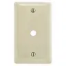 Image of NPJ11AL Wallplates, Nylon, Mid-Sized, 1- Gang, .406" Opening, Box Mounted, Almond