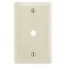 Image of NPJ11LA Wallplates, Nylon, Mid-Sized, 1- Gang, .406" Opening, Box Mounted, Light Almond