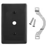 Image of NP12BK Wallplates, Nylon, 1-Gang, 1) .406" Opening, Black