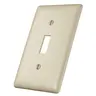 Image of NP1I Wallplates and Box Covers, Wallplate, Nylon, 1-Gang, 1) Toggle, Ivory