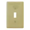 Image of NP1I Wallplates and Box Covers, Wallplate, Nylon, 1-Gang, 1) Toggle, Ivory