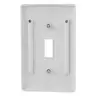 Image of NP1W Wallplates and Box Covers, Wallplate, Nylon, 1-Gang, 1) Toggle, White