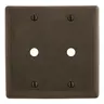 Image of NP21 Wallplates, Nylon, 2-Gang, 2) .406" Opening, Brown