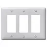 Image of NP263OW Wallplates, Nylon, 3-Gang, 3) Decorator, Office White