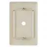 Image of NPJ11LA Wallplates, Nylon, Mid-Sized, 1- Gang, .406" Opening, Box Mounted, Light Almond