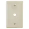 Image of NPJ11LA Wallplates, Nylon, Mid-Sized, 1- Gang, .406" Opening, Box Mounted, Light Almond