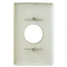 Image of NPJ7LA Wallplates and Box Covers, Wallplate, Nylon, Mid-Sized, 1-Gang, 1) 1.40" Opening, Light Almond