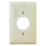 Image of NPJ7LA Wallplates and Box Covers, Wallplate, Nylon, Mid-Sized, 1-Gang, 1) 1.40" Opening, Light Almond