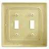 Image of NPJJ2I Wallplates and Box Covers, Wallplates, Nylon, 2-Gang, Jumbo, 2) Toggle Openings, Ivory