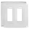 Image of NPS262W WALLPLATE 2G DEC SNAP-ON, WHITE