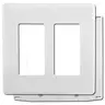 Image of NPS262W WALLPLATE 2G DEC SNAP-ON, WHITE