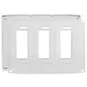 Image of NPS263W WALLPLATE 3G DEC SNAP-ON, WHITE