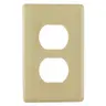 Image of NPS8I Wallplates and Box Covers, Wallplates, Thermoplastic, 1-Gang, 1) Duplex Opening, Ivory