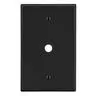 Image of P11BK Wallplate, 1-Gang, .406" Opening, Box Mount, Black