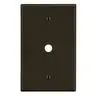 Image of PJ11 Wallplate, Mid-Size 1-Gang, .406" Opening, Box Mount, Brown