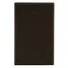 Image of P13 Wallplate, 1-Gang, Box Mount Blank, Brown