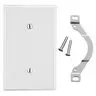 Image of P14W Wallplate, 1-Gang, Strap Mount Blank, White