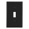 Image of PJ1BK Wallplate, Mid-Size 1-Gang, Toggle, Black