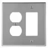 Image of P826GY Wallplate, 2-Gang, 1) Duplex 1) Decorator, Gray