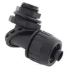 Image of PS0509NBK Kellems Wire Management, Liquidtight System, SwivelLok® Multi-Position Male, Liquid Tight Connector, 1/2", Non-Metallic, Black