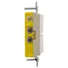 Image of RCD103LA Combination Devices, Residential Grade, Decorator Series, 1) Single Pole Rocker, 1) Three Way Rocker, 15A 120V AC, Side Wired