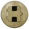 Image of RF509BR TradeSelect, Floor Box with Tile Flange and Door, Brass