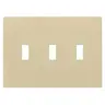 Image of RFW3I Wall Plates, Snap-On, 3-Gang, 3) Toggle, Ivory