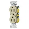 Image of RR15QITR TradeSelect, Straight Blade Receptacles, Residential Grade, 15A 125V, 2-Pole 3-Wire Grounding, 5-15R, 8 Hole Push-In Wiring, Light Almond