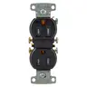 Image of RR15SBKTR TradeSelect, Straight Blade Devices, Receptacles, Residential Grade, Tamper Resistant Duplex, 15A 125V, 2- Pole 3-Wire Grounding, 5-15R