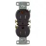 Image of RR15STR TradeSelect, Straight Blade Devices, Residential Grade, Receptacles, Tamper Resistant Duplex, 15A 125V, 2- Pole 3-Wire Grounding, 5-15R