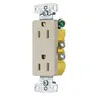 Image of RRD15SAL TradeSelect, Straight Blade, Decorator Duplex Receptacle, Self Grounding, 15A 125V, 2-Pole 3-Wire Grounding, 5- 15R, Almond