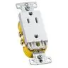 Image of RRD15SWTR TradeSelect, Straight Blade Devices, Residential Grade, Receptacles, Tamper Resistant Decorator Duplex, Self Grounding, 15A 125V, 5-15R, White